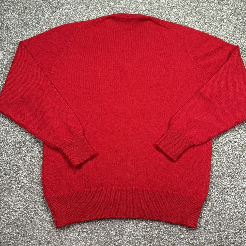 Vintage The Old Course St Andrews V Neck Sweater 90s Clan Royal Size Large - Picture 5 of 7
